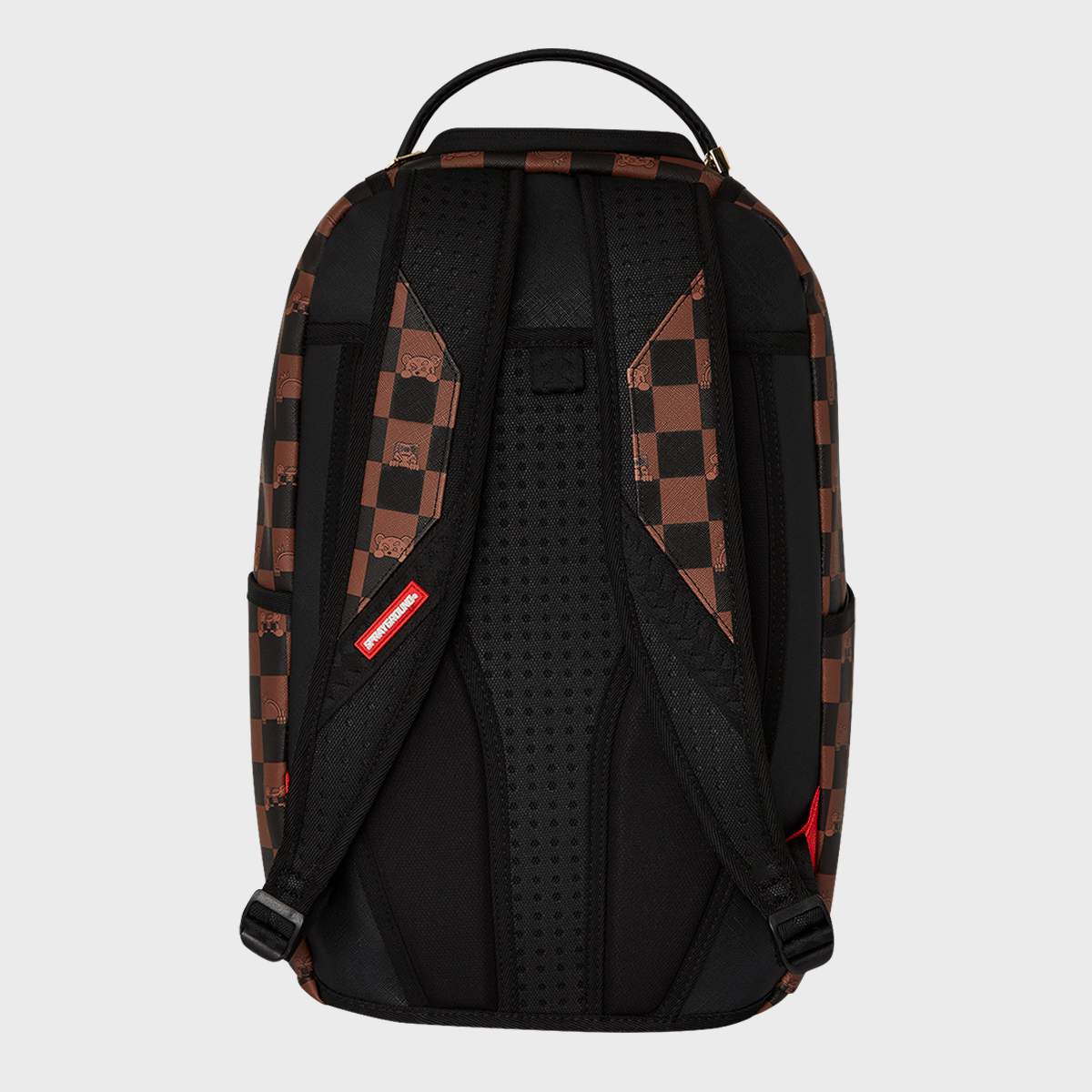 SPRAYGROUND Peeking Character Check Backpack unisex Rugzakken bruin Maat ONE SIZE Accessoires