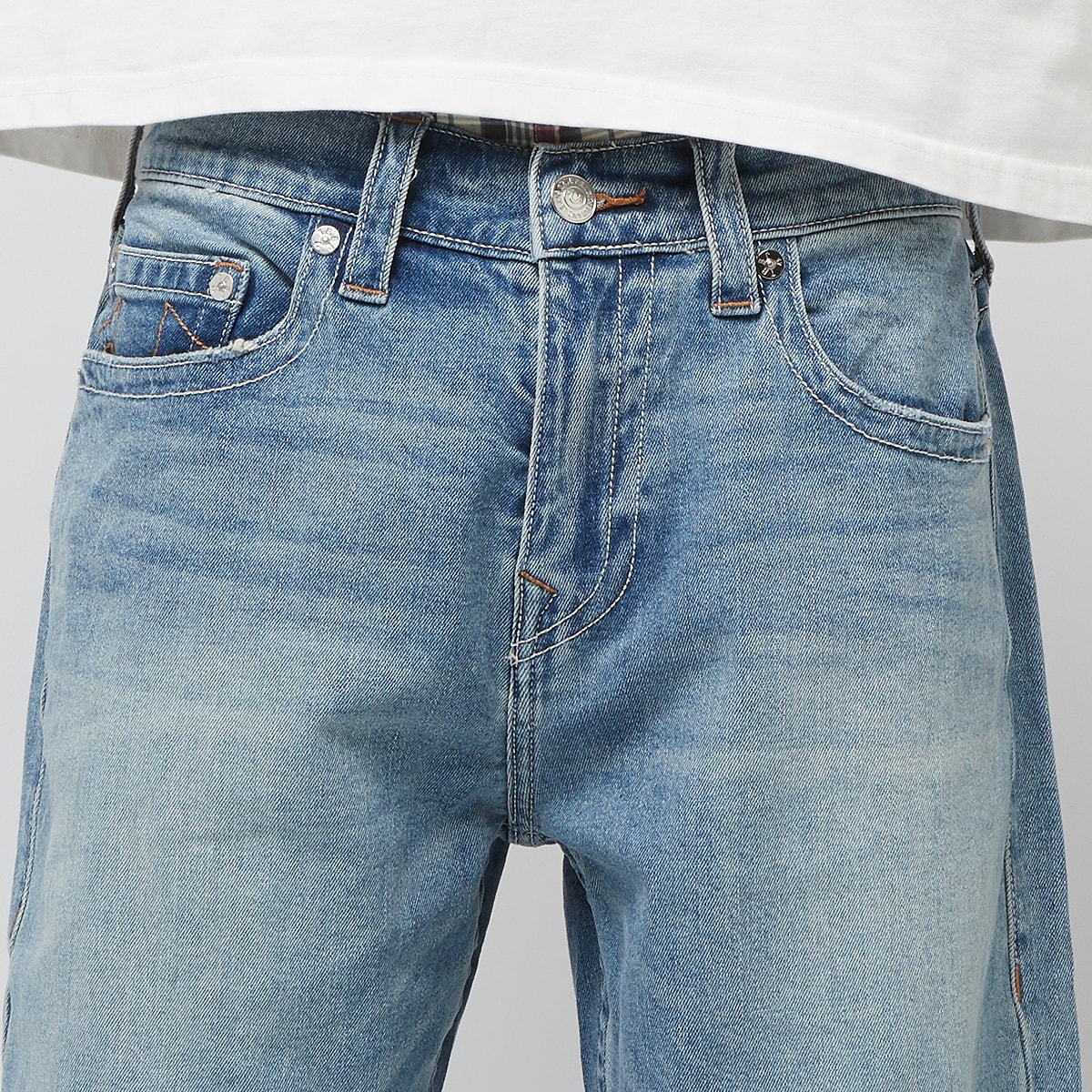 True Religion Bobby Relaxed Baggy Jeans Spijkerbroeken in blauw formaten: 28
