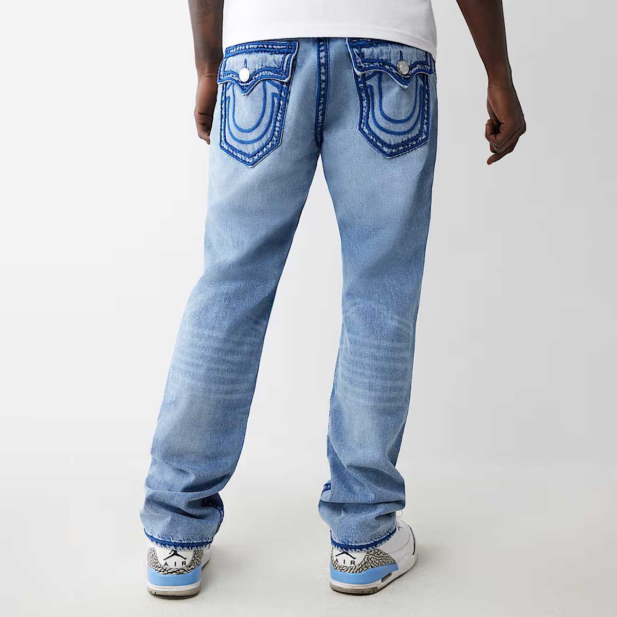 True Religion Ricky Rope Stitch Flap men Spijkerbroeken blauw Kleding