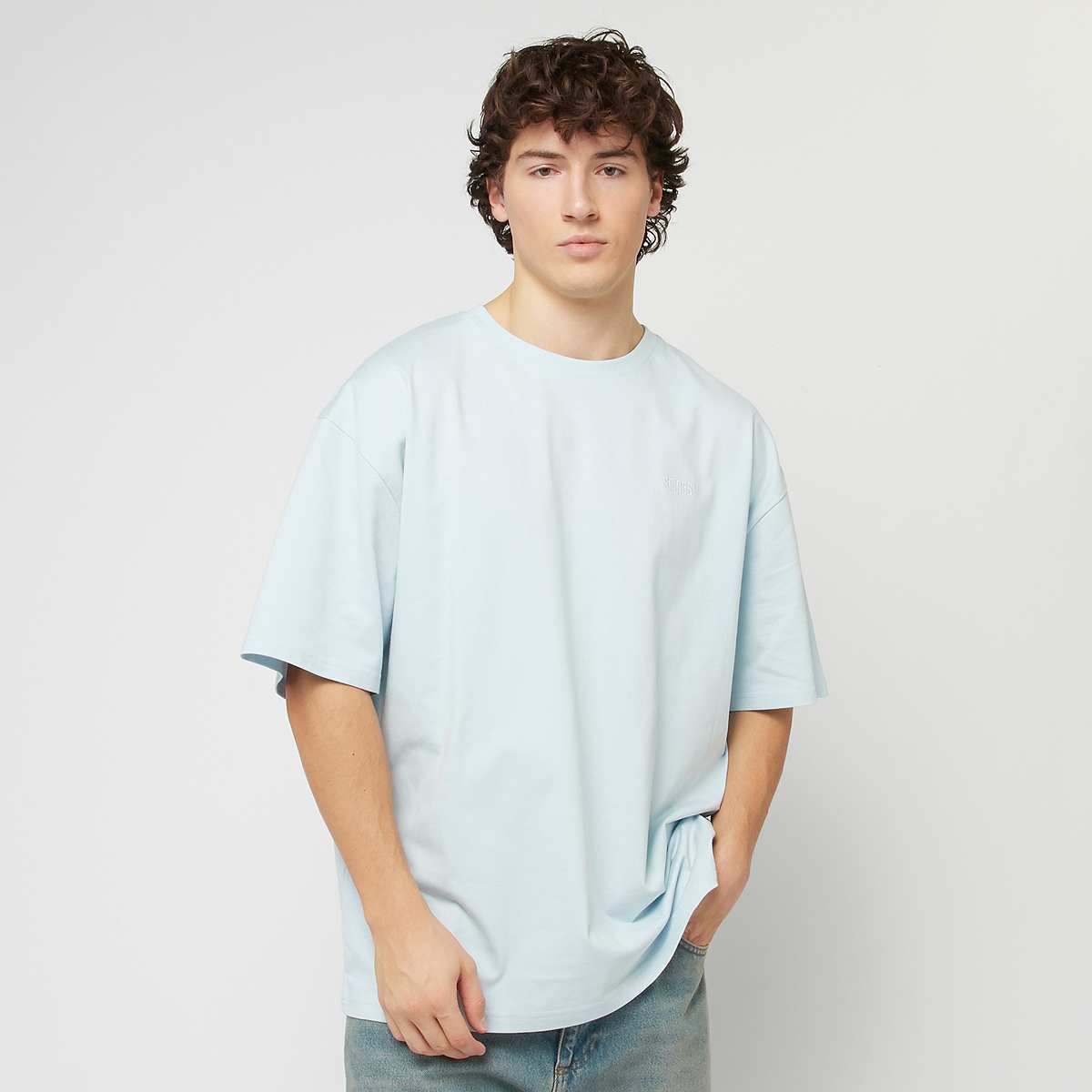 SNIPES Small Logo Essential Oversized Tee men T-Shirts & Polo's blauw Maat XS Kleding