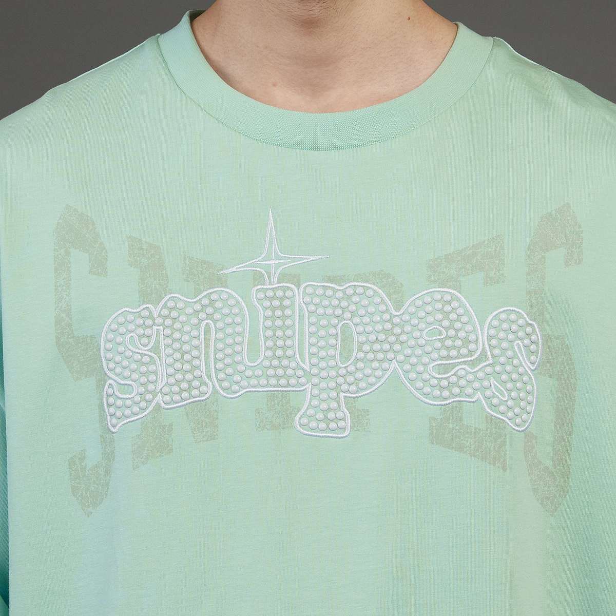 SNIPES Studs Oversized Tee men T-Shirts & Polo's groen Maat XS Kleding