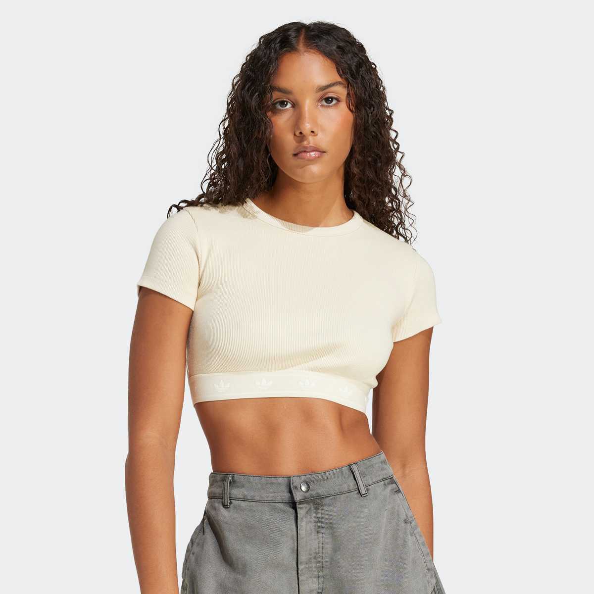 adidas Originals, Rib Top, beige