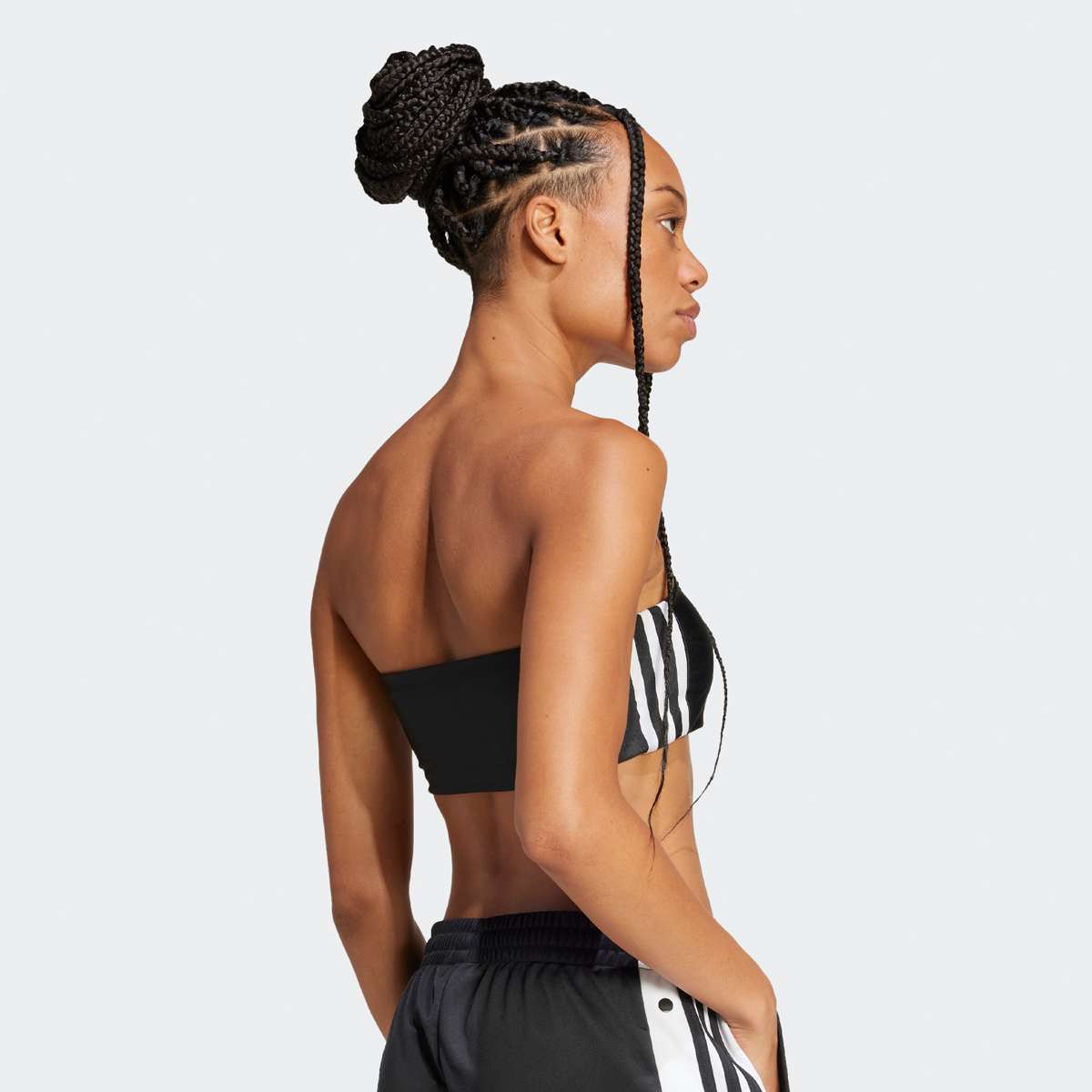 adidas Originals 3-Stripes Tube Top women Tops zwart Maat XS Kleding