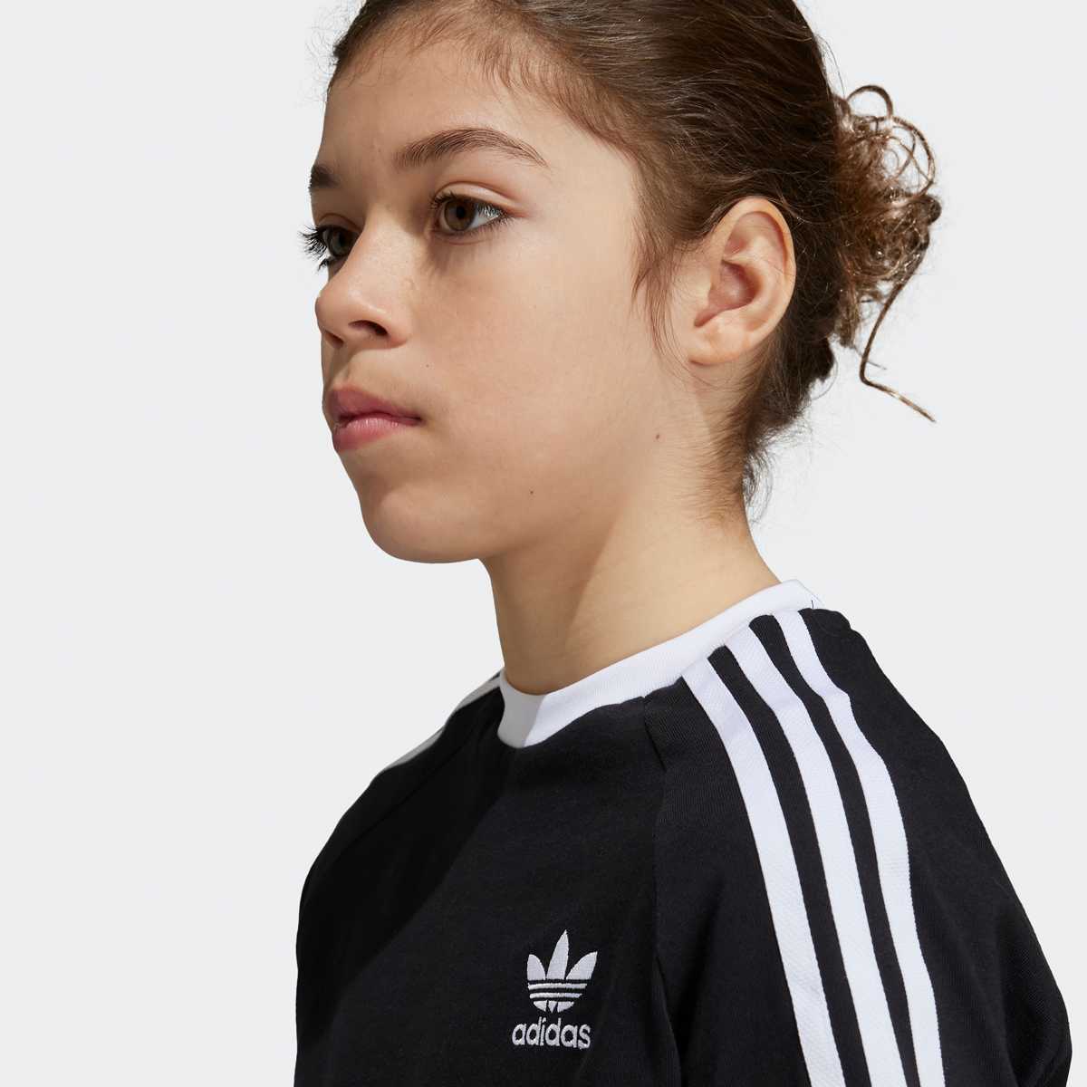 adidas Originals 3-strepen T-shirt unisex T-Shirts zwart Kleding