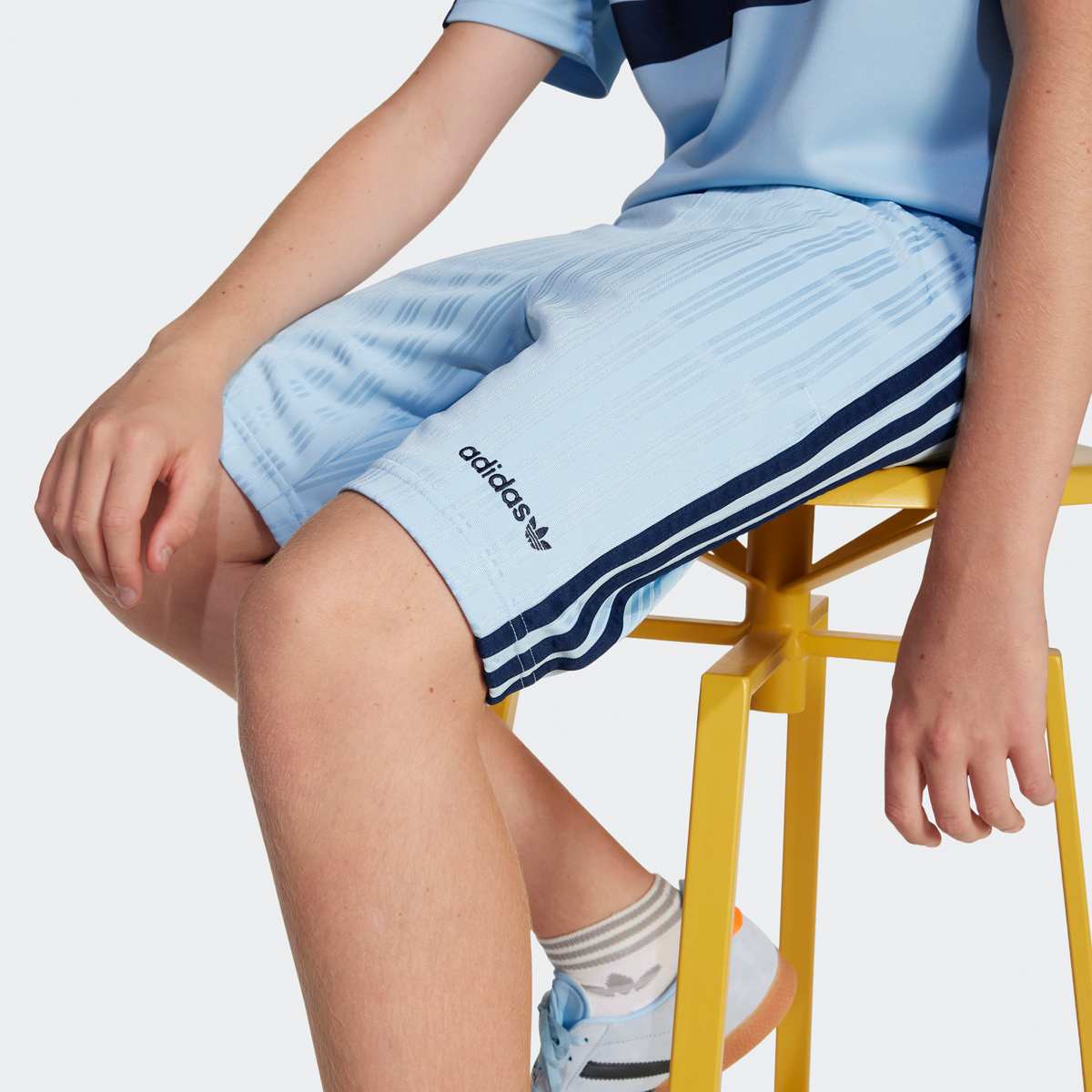 adidas Originals 3-Stripes Poly Shorts unisex Sport shorts blauw Kleding
