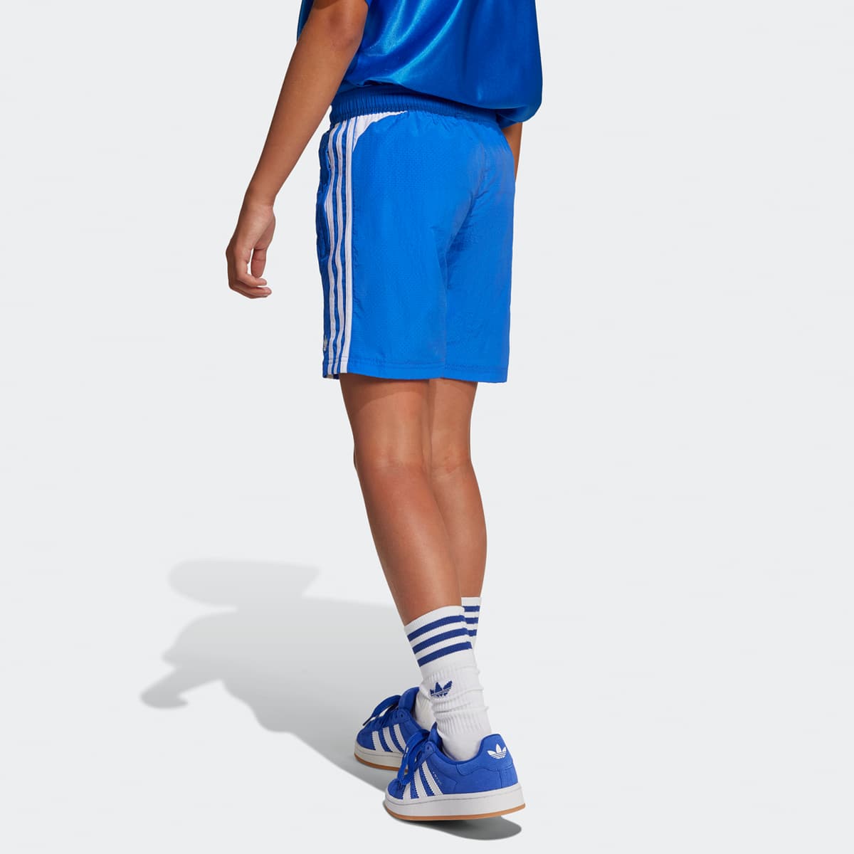 adidas Originals Woven 3-Streifen Short unisex Sport shorts blauw Kleding