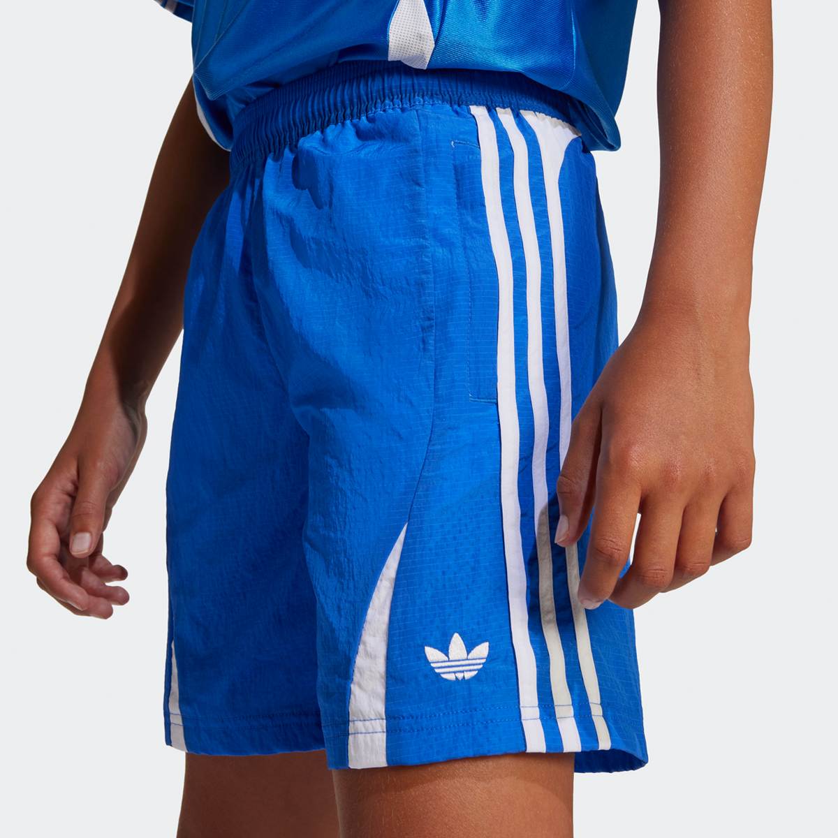 adidas Originals Woven 3-Streifen Short unisex Sport shorts blauw Kleding