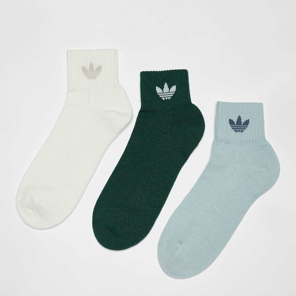 adidas Originals, 3 PACK - Trefoil Mid Ankle Socks, multi-colour
