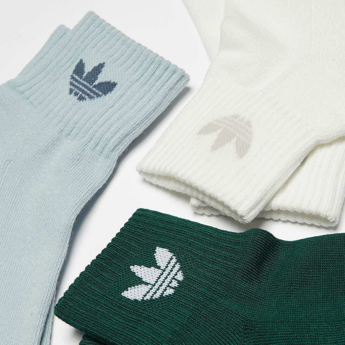adidas Originals 3 PACK Trefoil Mid Ankle Socken Sokken in multicolor formaten: 37-39
