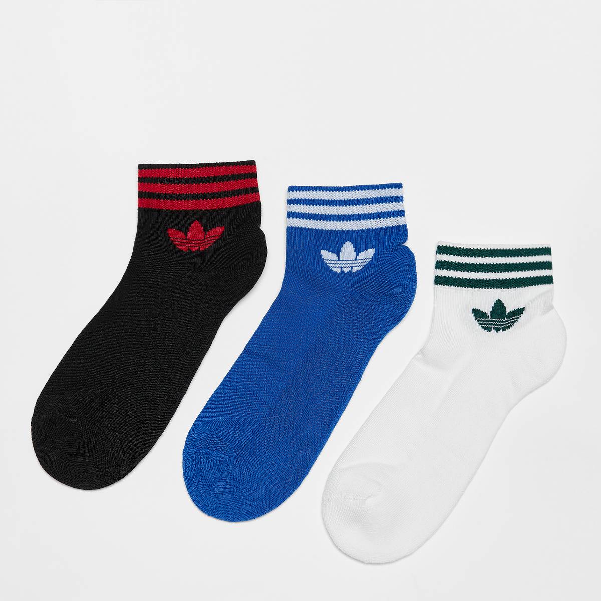 adidas Originals adicolor Trefoil Ankle Sokken (3 Pack) unisex multicolor Maat 35-38 Kleding