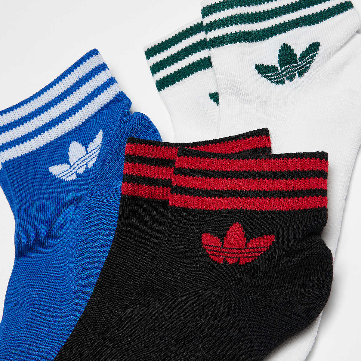 adidas Originals adicolor Trefoil Ankle Sokken (3 Pack) unisex multicolor Maat 35-38 Kleding