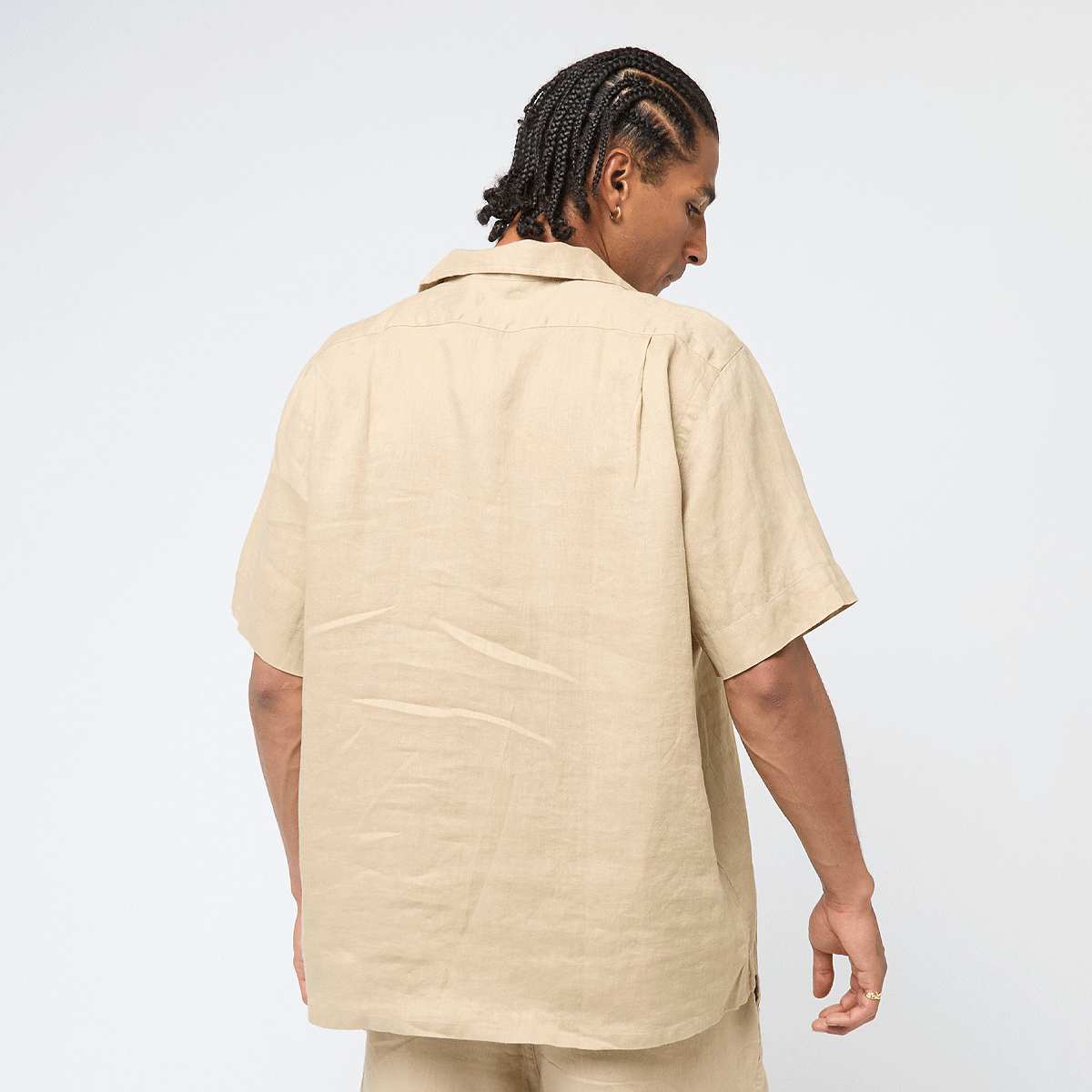 Polo Ralph Lauren Shortsleeve Sport Shirt men Overhemden beige Maat M Kleding