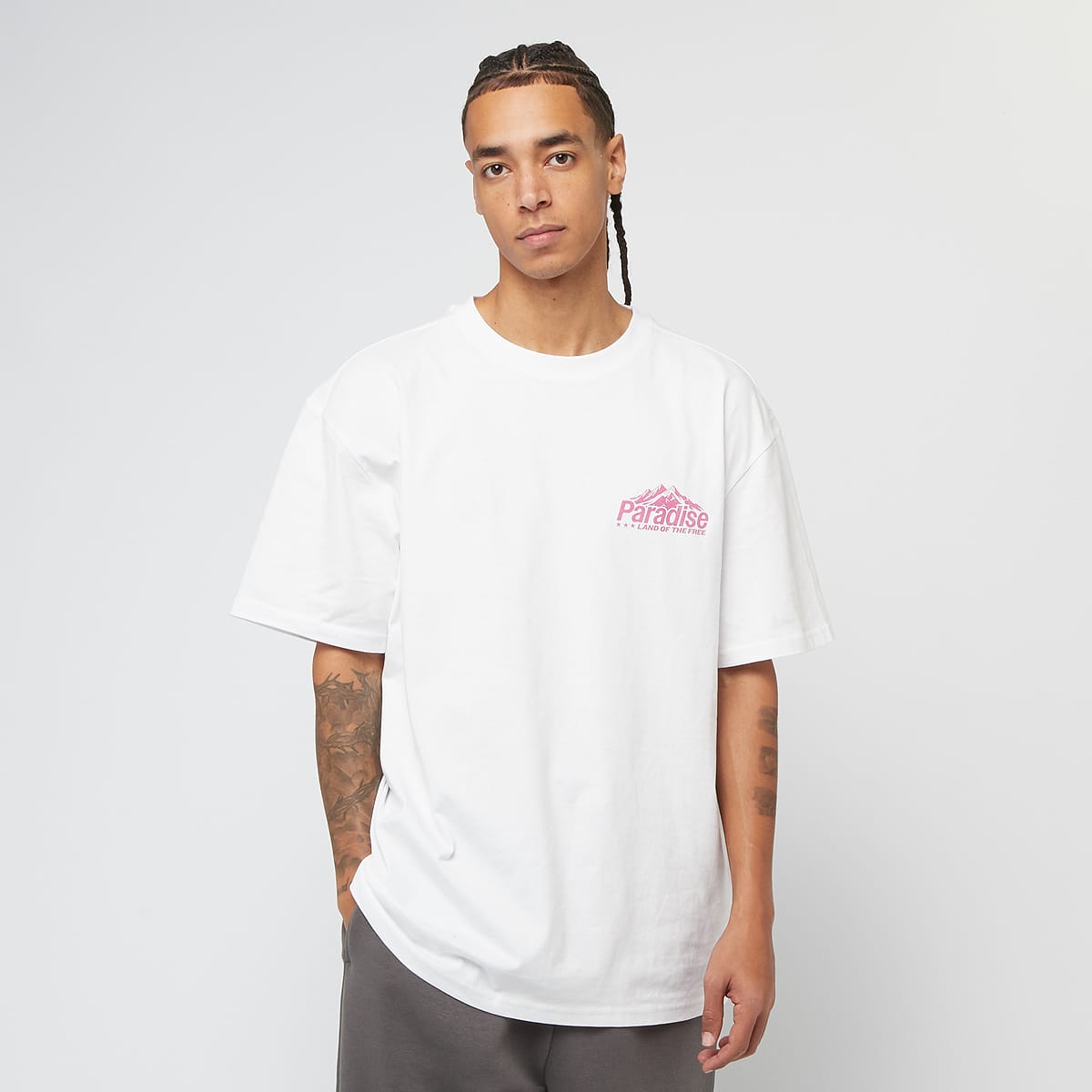 mister tee Paradies Land Oversize men T-Shirts & Polo's wit Maat XS Kleding