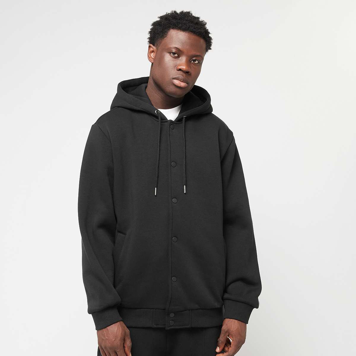 Urban Classics, Fluffy Fleece Hoodjacket, black