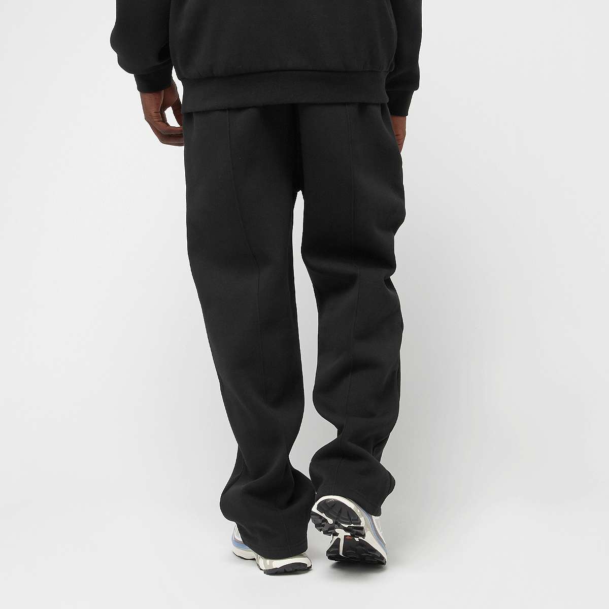 Urban Classics Fluffy Pintuck Trackpants Trainingsbroeken in zwart formaten: L