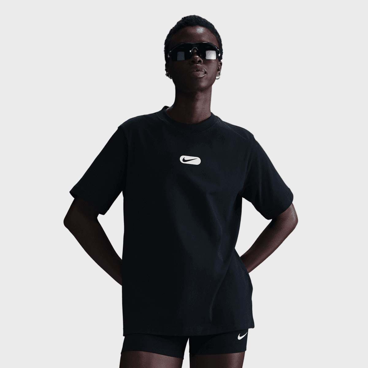 Nike Sportswear Club Short Sleeve T-Shirt T-Shirts & Polo's in zwart formaten: XS