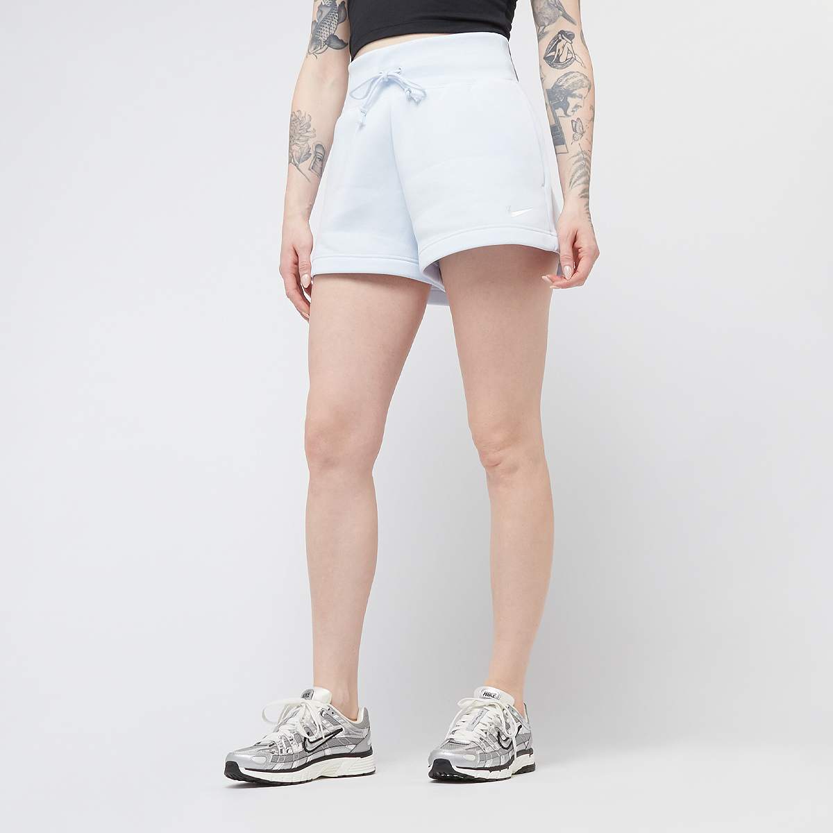 Nike, Sportswear Phoenix Fleece High-Rise Shorts, blue