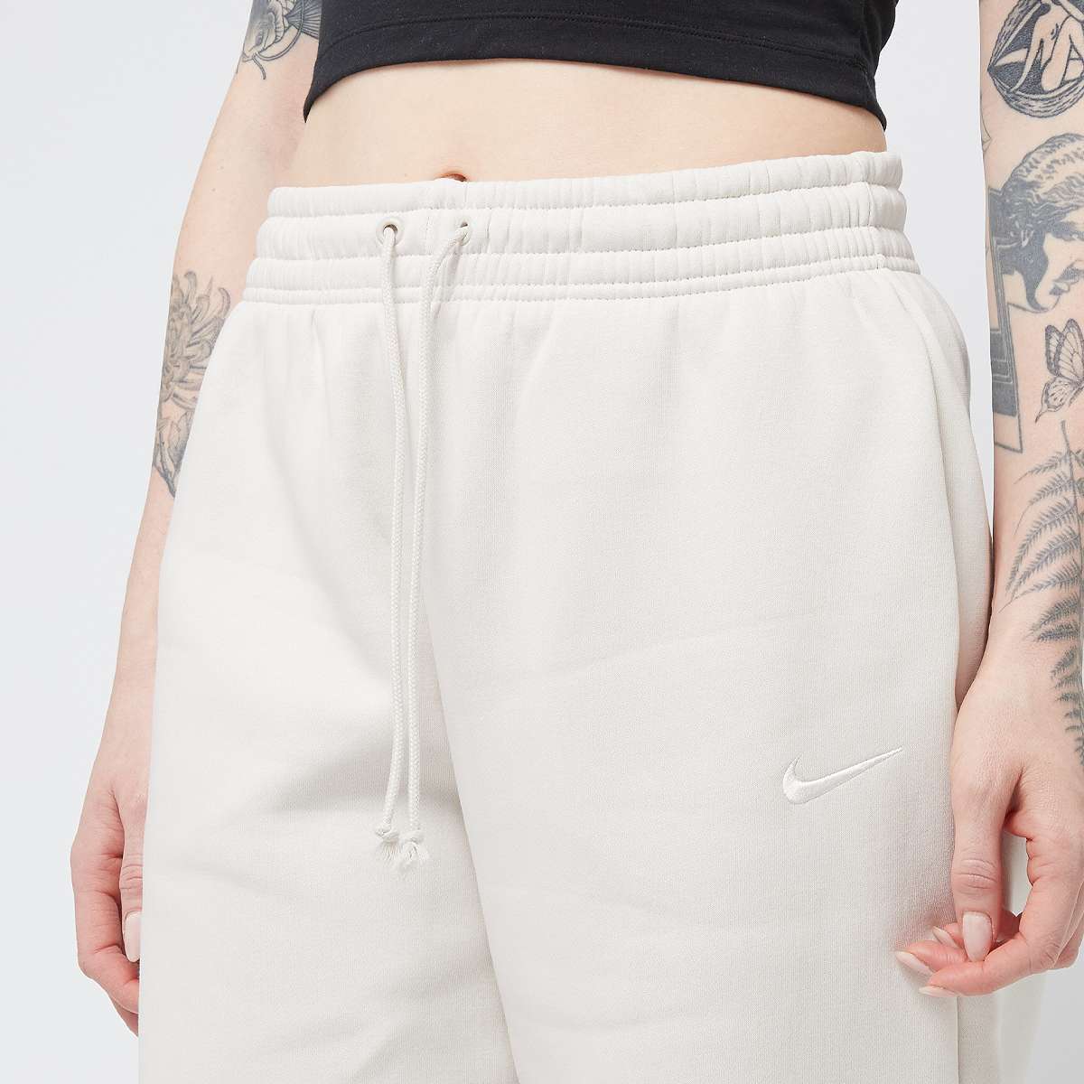 Nike Sportswear Phoenix Fleece High-Rise Oversized Pants women Trainingsbroeken beige Maat XS Kleding