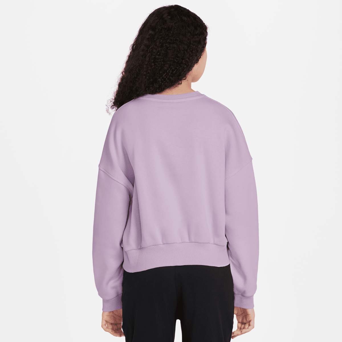 Nike Sportswear Club Fleece Boxy Crew Low Brand Read unisex Hoodies & Sweaters roze Kleding