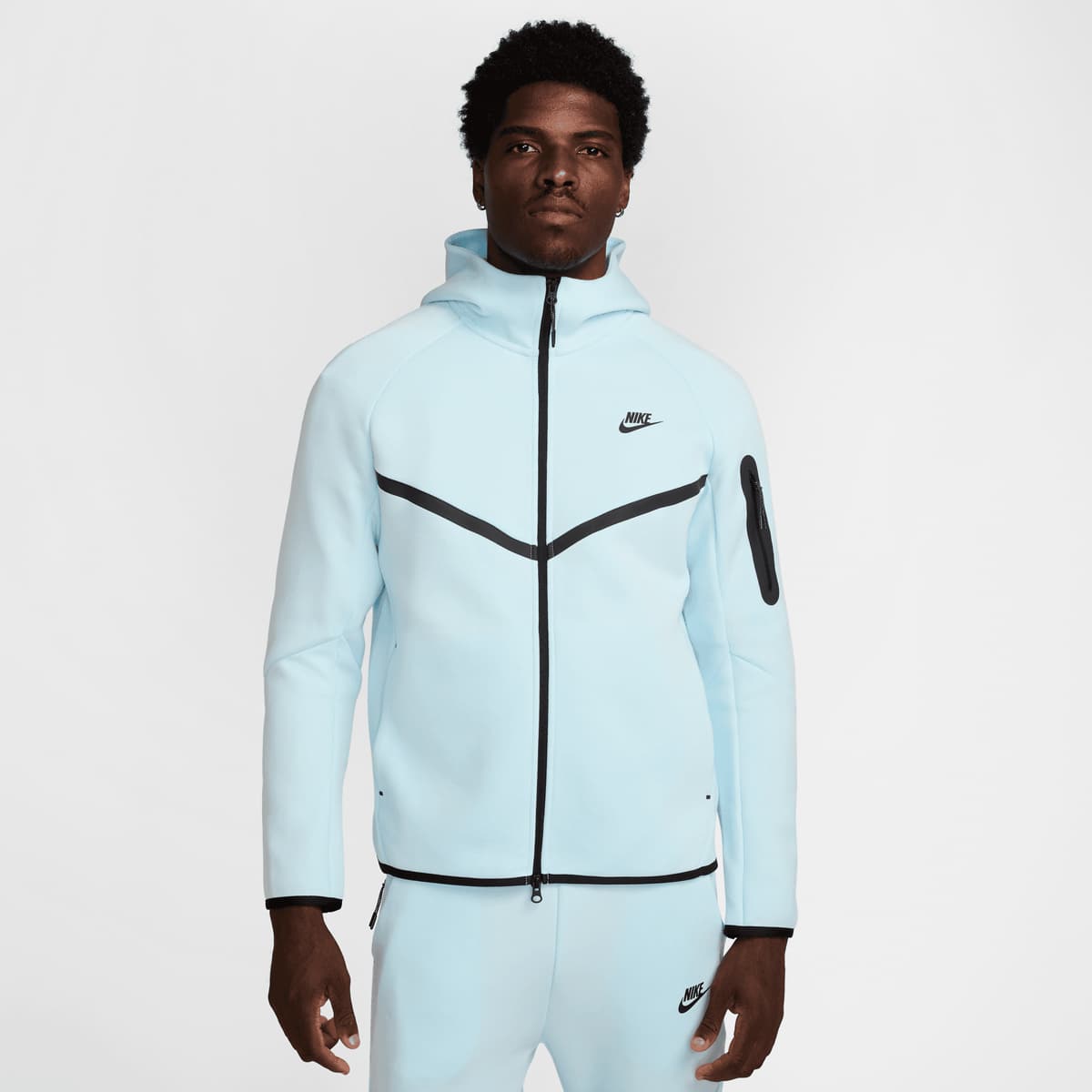 Nike Tech Fleece Full Zip Windrunner Hoodie men Trainingspakken blauw Maat XXL Kleding