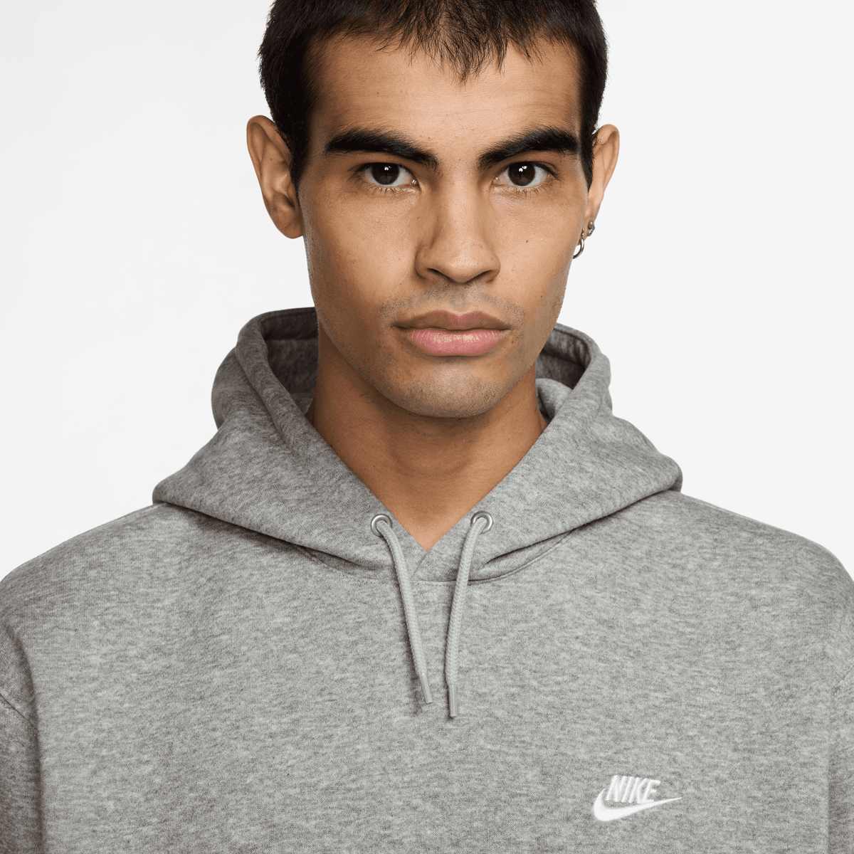 Nike Club Basketball Pullover Hoodie men Hoodies & Sweaters grijs Maat S Kleding