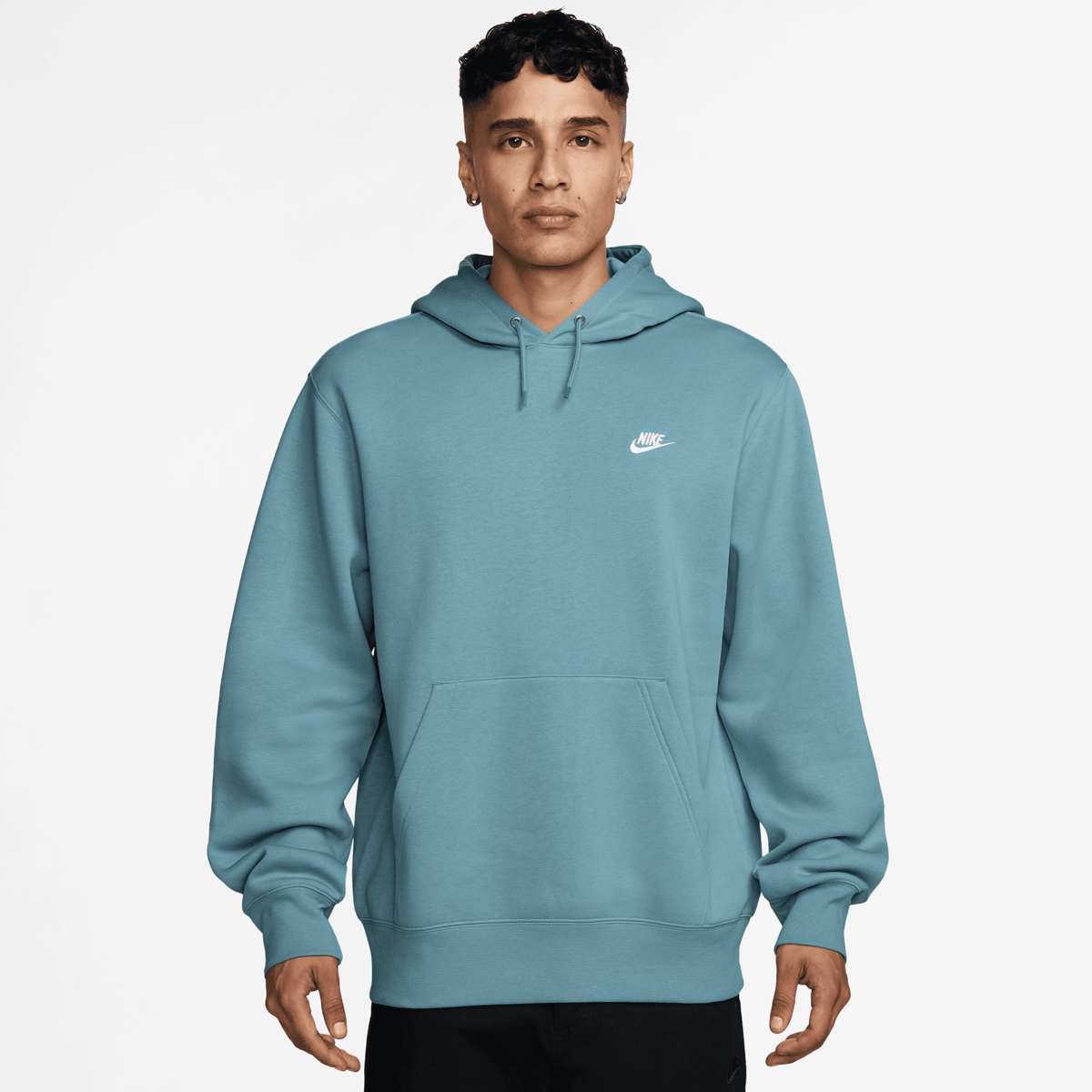 Nike, Club Basketball Pullover Hoodie, blue