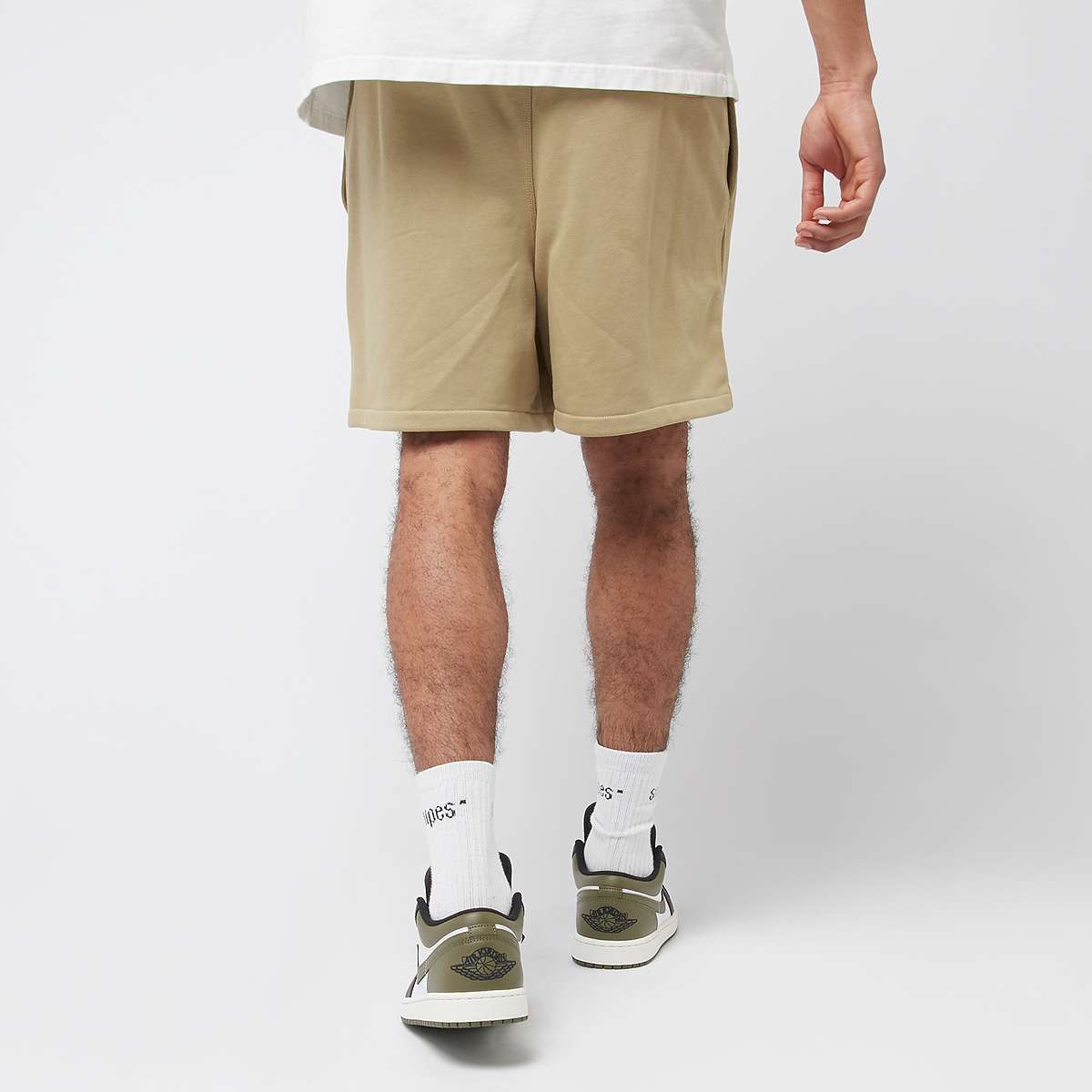 Nike Club Flow French-Terry Shorts men Sportshorts beige Maat S Kleding