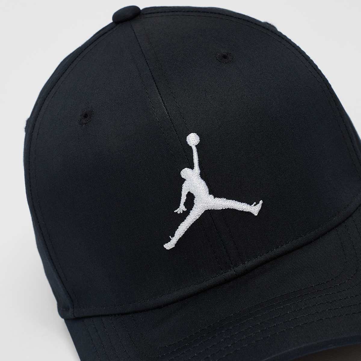 Jordan Rise Cap Structured Curved Bill unisex Caps zwart Maat M L Accessoires