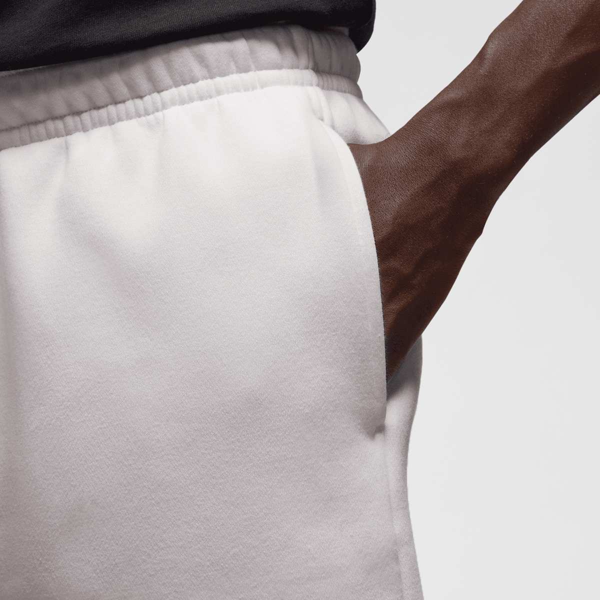 Jordan Brooklyn Fleece Shorts men Sportshorts beige Maat S Kleding