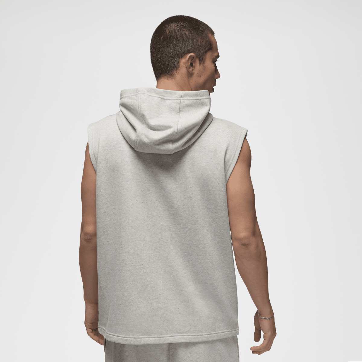Jordan Sport Crossover-Fleece Sleeveless Dri-FIT Hoodie men Bodywarmers grijs Maat S Kleding