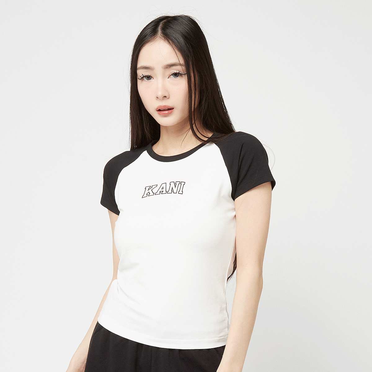 Karl Kani, Collage Print Tiny Raglan T-Shirt, white