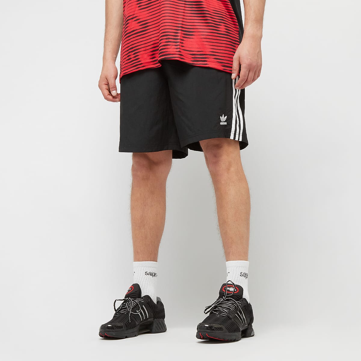 Adidas Originals Woven 3-Stripes Shorts men Sportshorts zwart Maat XL Kleding