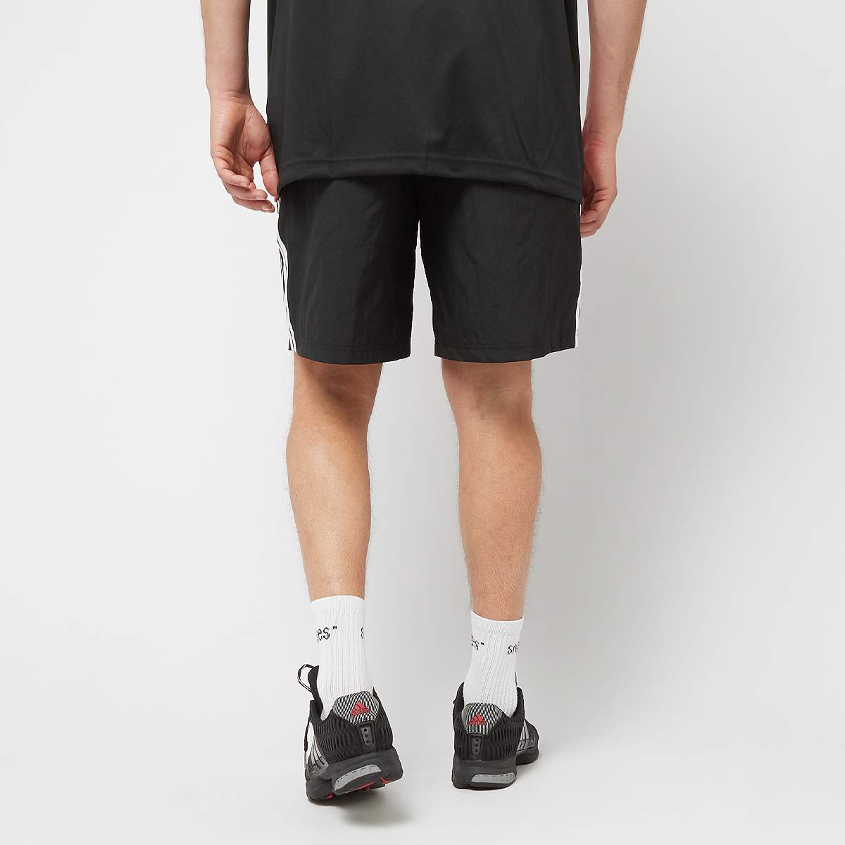 adidas Originals Woven 3-Stripes Shorts men Sportshorts zwart Maat S Kleding