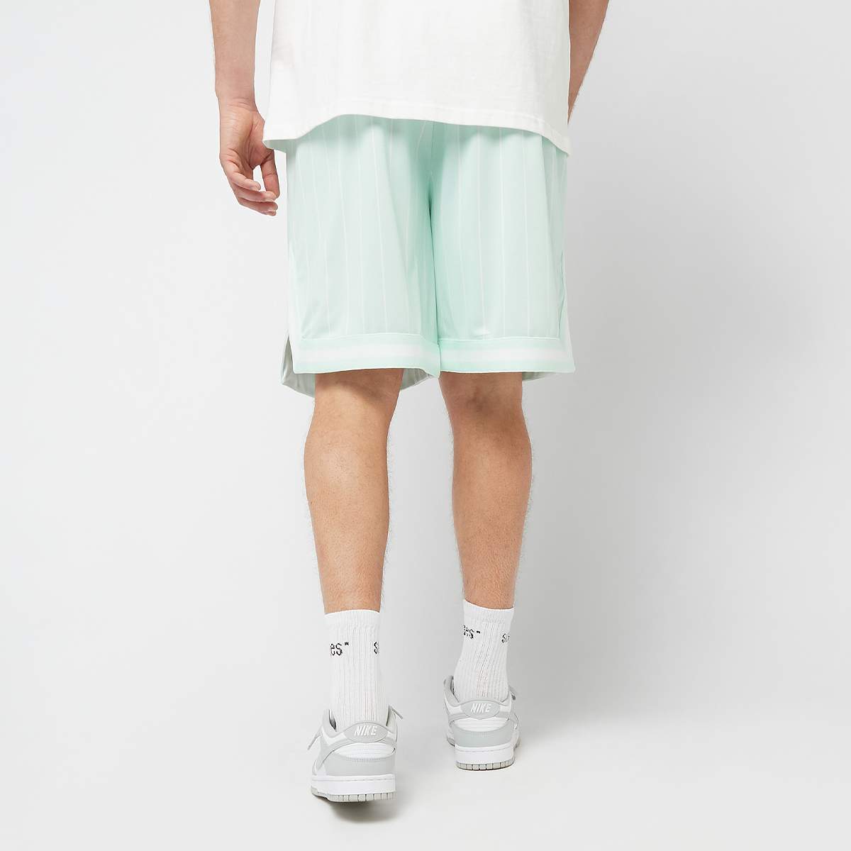Karl Kani Signature Pinstripe Mesh Shorts men Sportshorts groen Maat XS Kleding