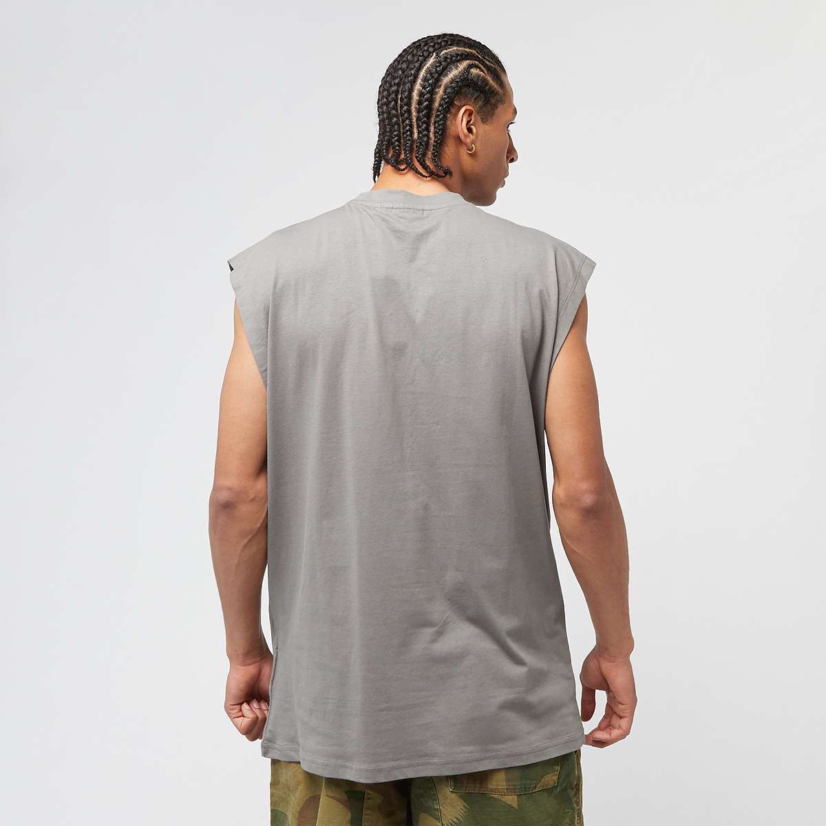 Karl Kani Signature Sleeveless T-Shirt men Tanktops grijs Maat XS Kleding