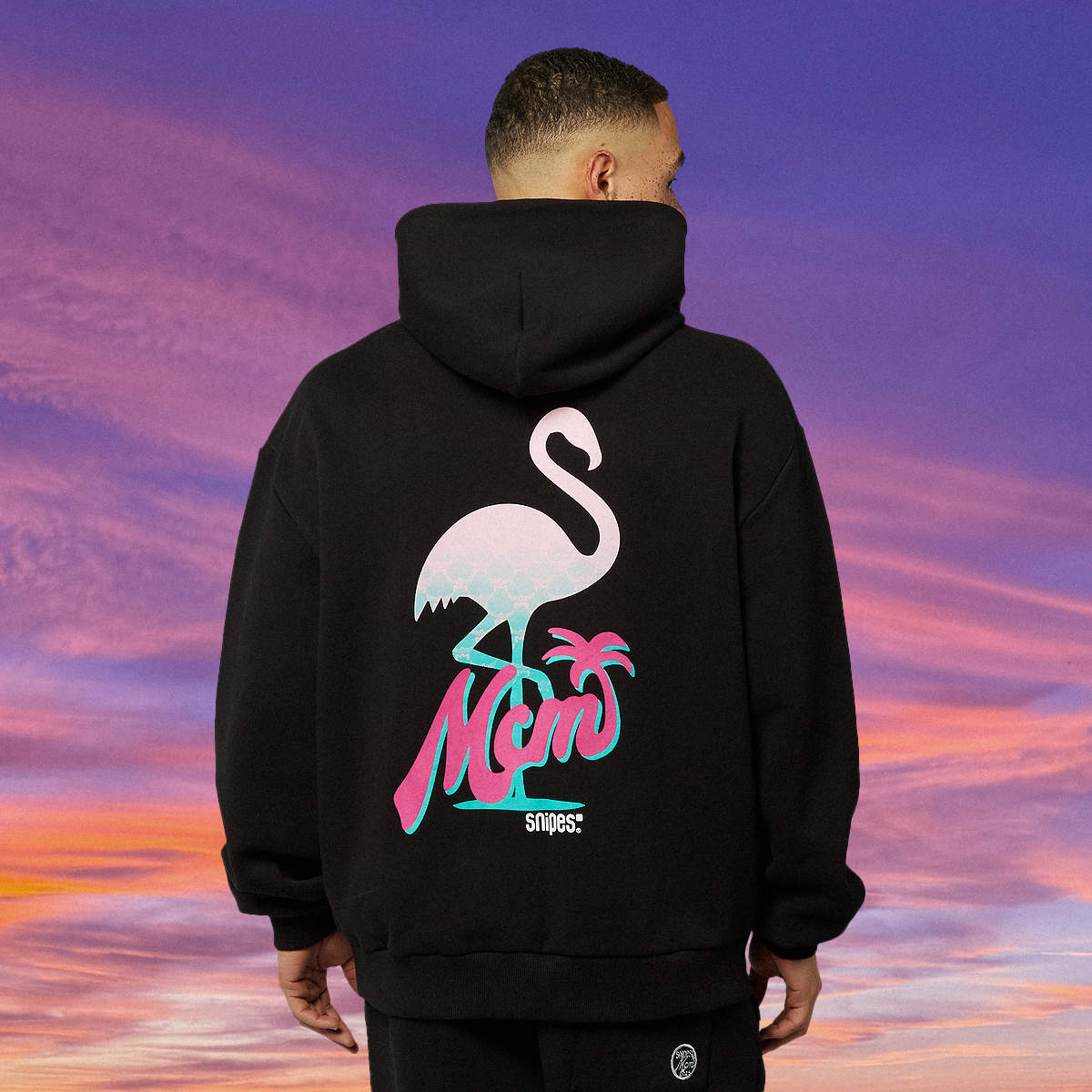 MCM x SNIPES, Flamingo Hoodie, black