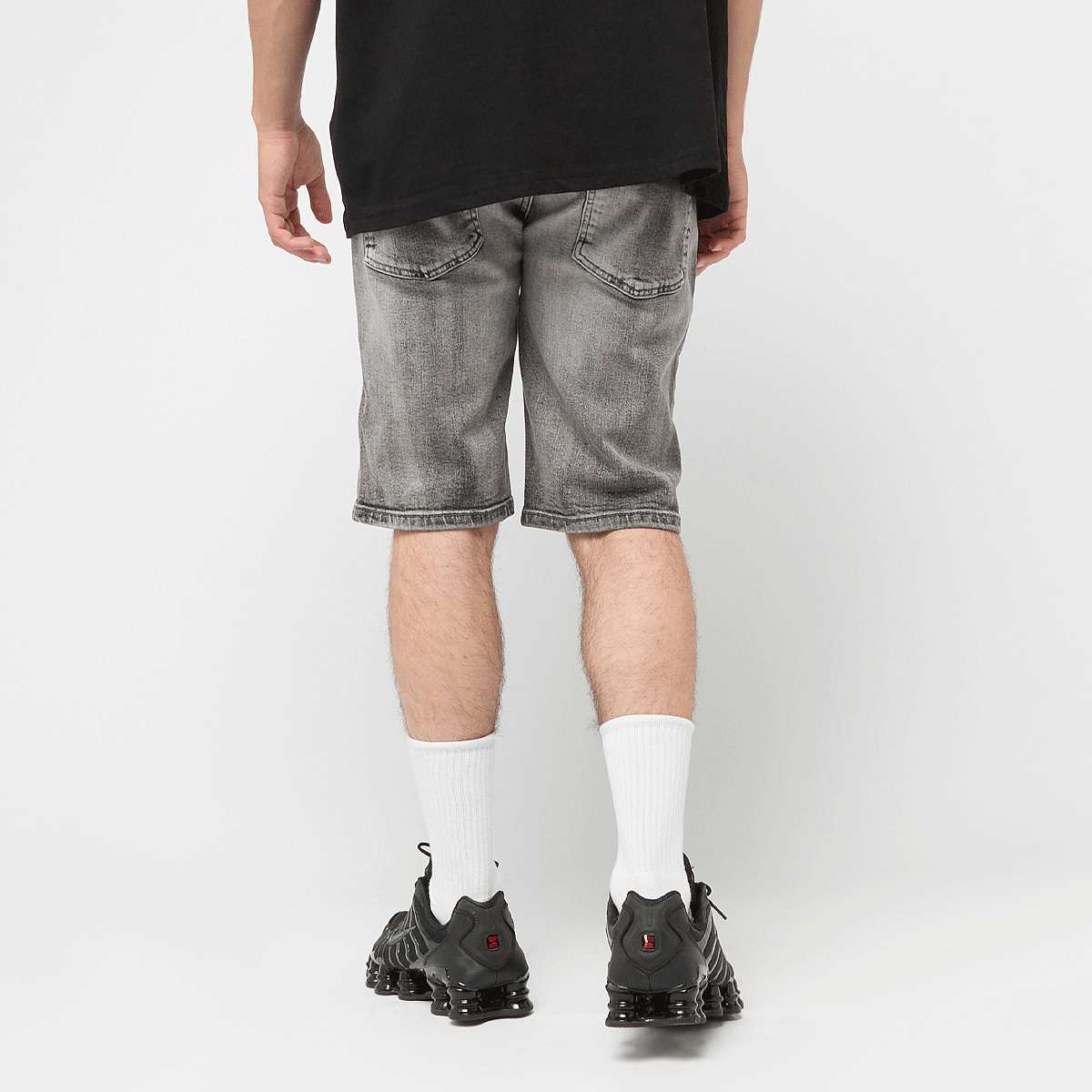 2Y STUDIOS Victor Ripped Slim Fit Shorts men grijs Kleding