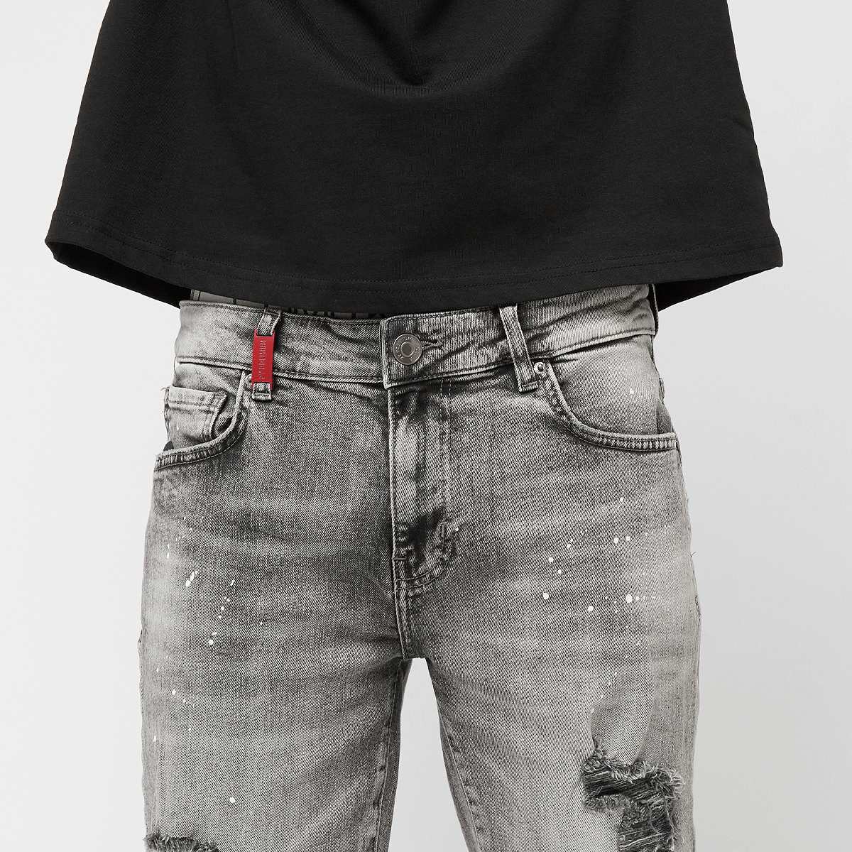 2Y STUDIOS Victor Ripped Slim Fit Shorts men grijs Kleding