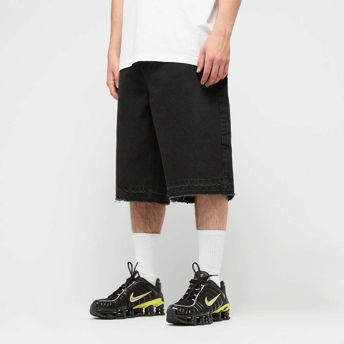 2Y STUDIOS, Joran Open Hem Baggy Shorts, black