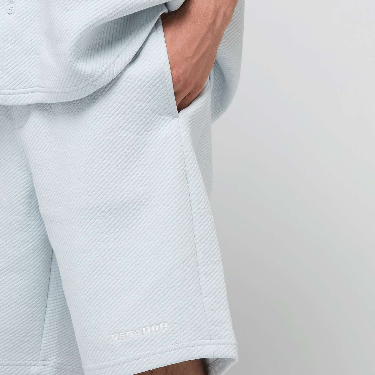 Pegador Tate Structured Shorts Men Sportshorts blauw Maat S Kleding