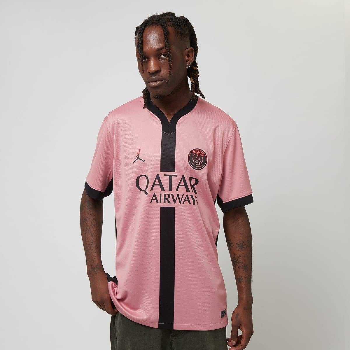 Jordan Zaïre-Emery No. 33 PSG Third Stadium 2024 25 unisex Trainingspakken lichtroze Maat S Kleding