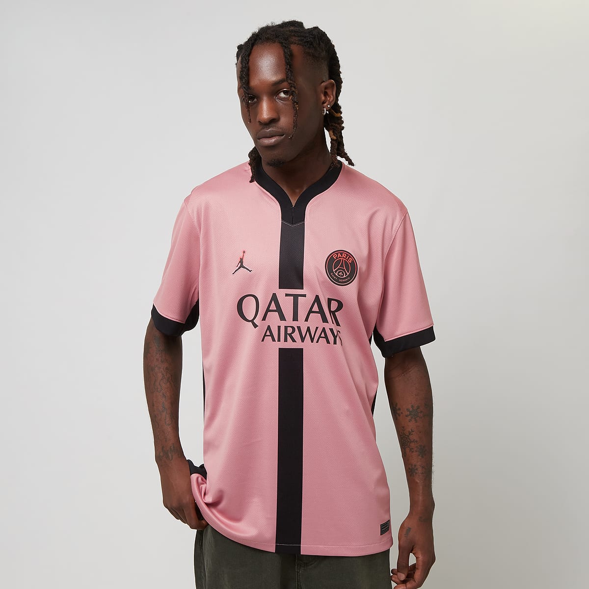 Jordan Kolo Muani No. 23 PSG Third Stadium 2024 25 unisex Trainingspakken lichtroze Maat S Kleding