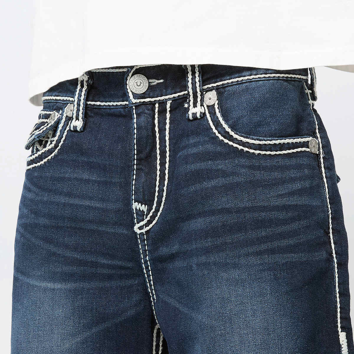 True Religion Vinny Rope Stitch Short men Shorts blauw Kleding