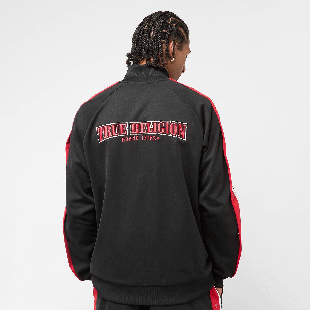 True Religion Snap Off Track Jacket men Trainingspakken zwart Maat S Kleding