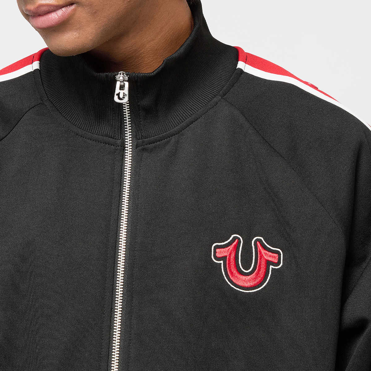 True Religion Snap Off Track Jacket men Trainingspakken zwart Maat S Kleding