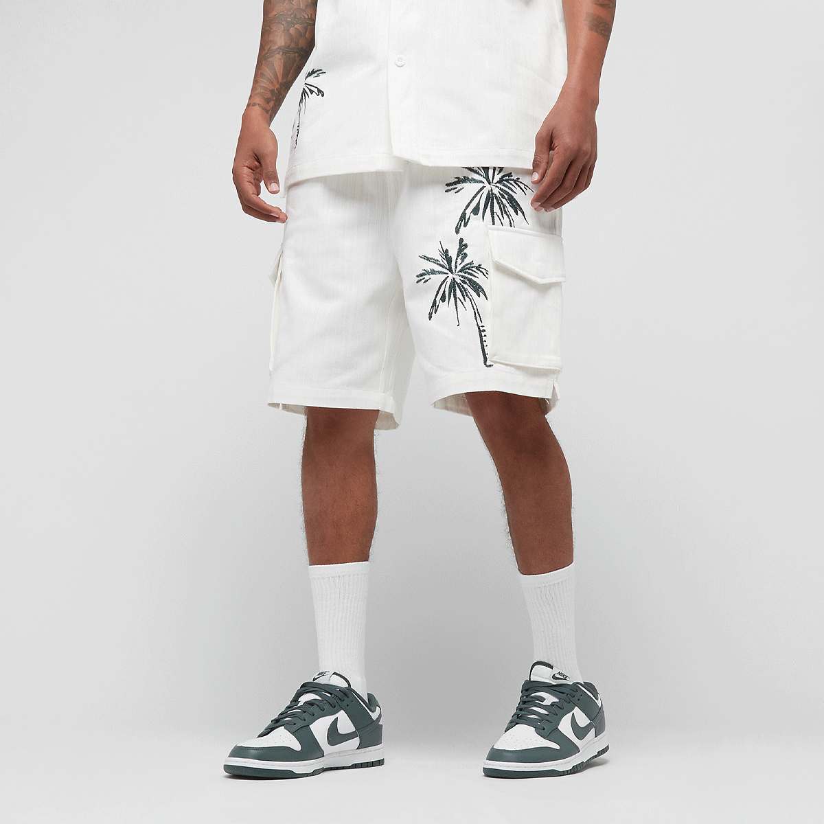 Smoke Rise, Fashion Slubby Twill Short, white