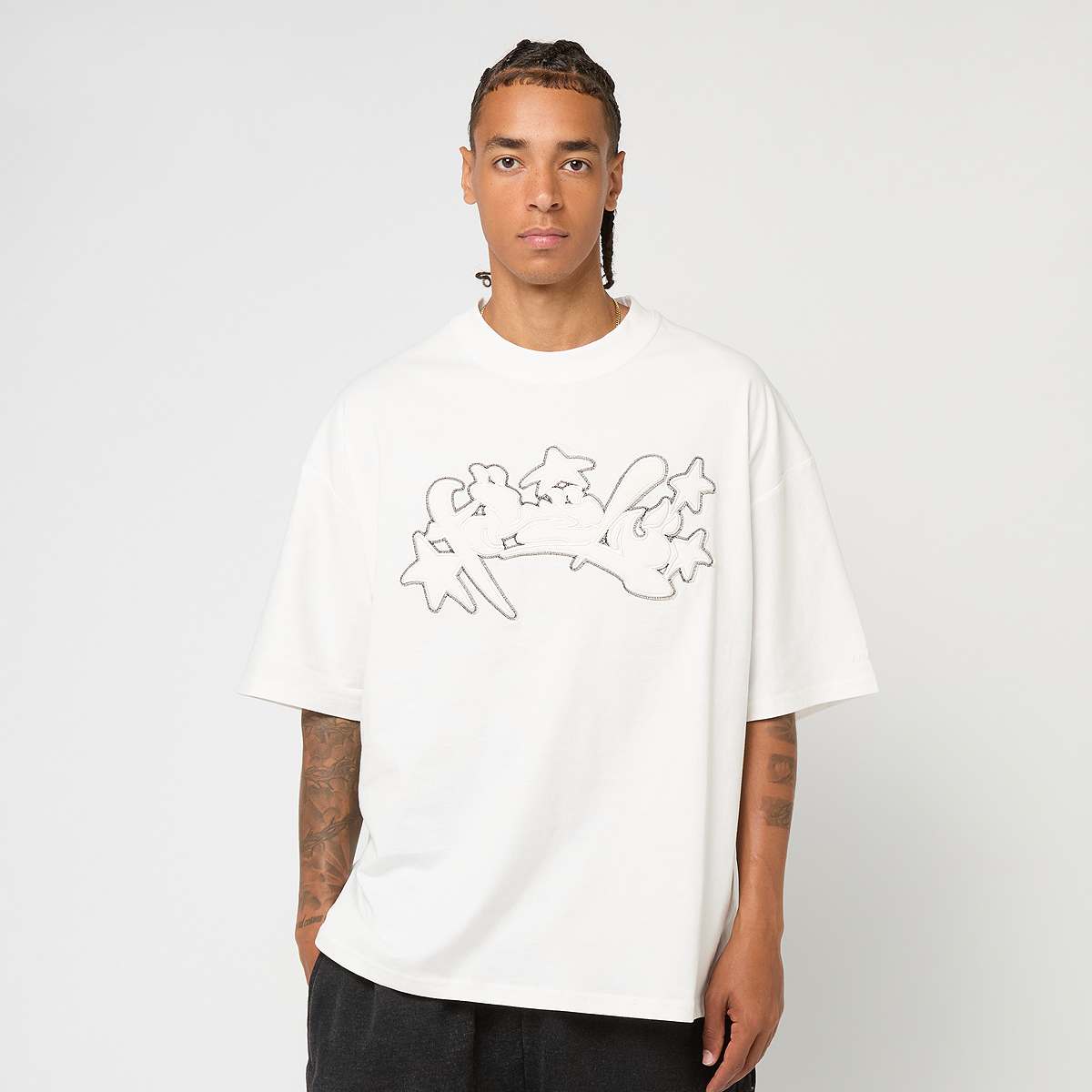 Unselected, FAVELA, Runstitch T-Shirt, white (Sold-out)