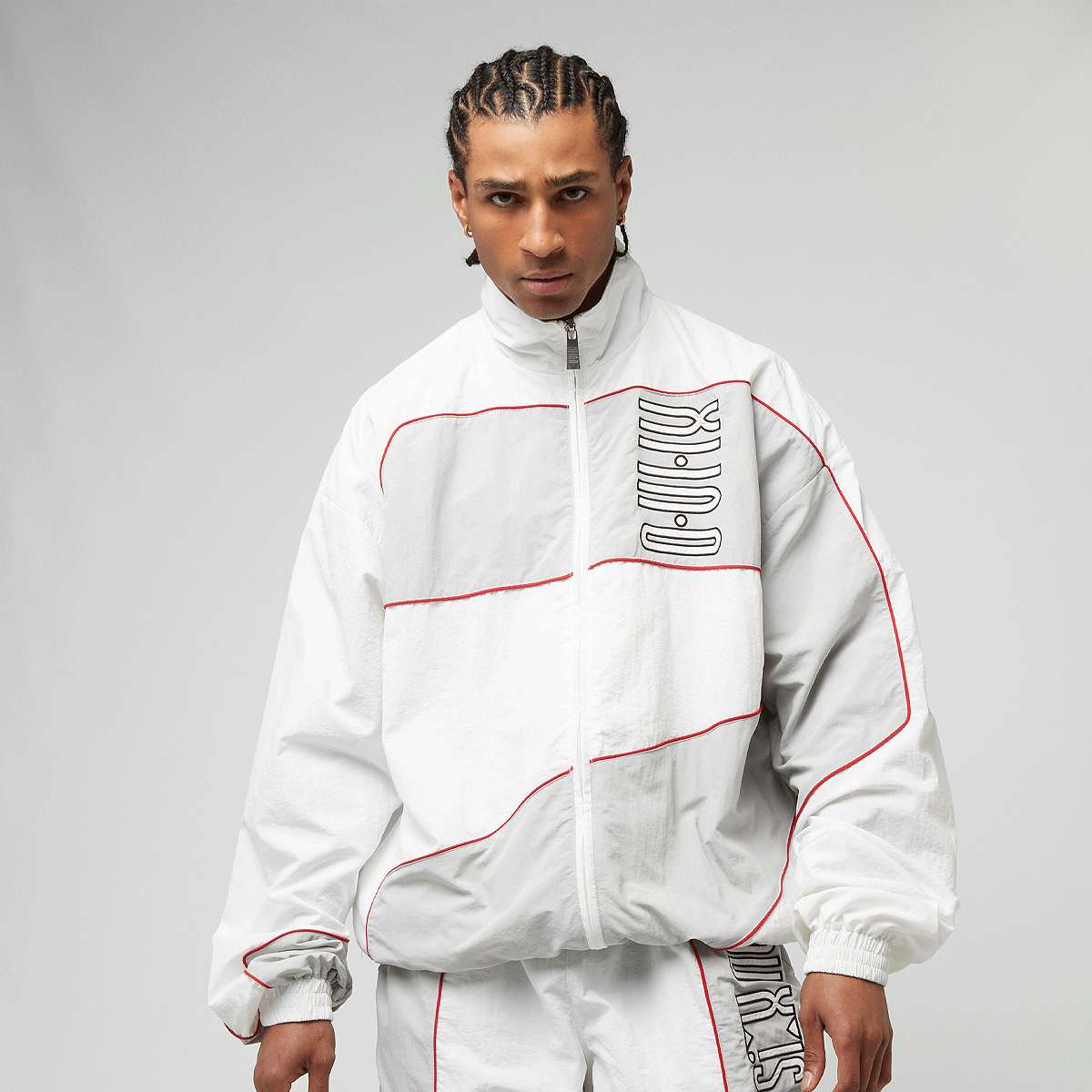 Zəяo si:x nœf Alternate Logo Oversized Color Block Track Jacket men Trainingspakken wit Maat XL Kleding