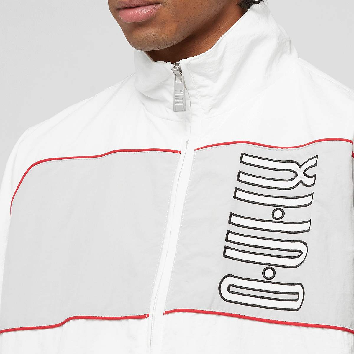 zəяo si:x nœf Alternate Logo Oversized Color Block Track Jacket men Trainingspakken wit Maat M Kleding