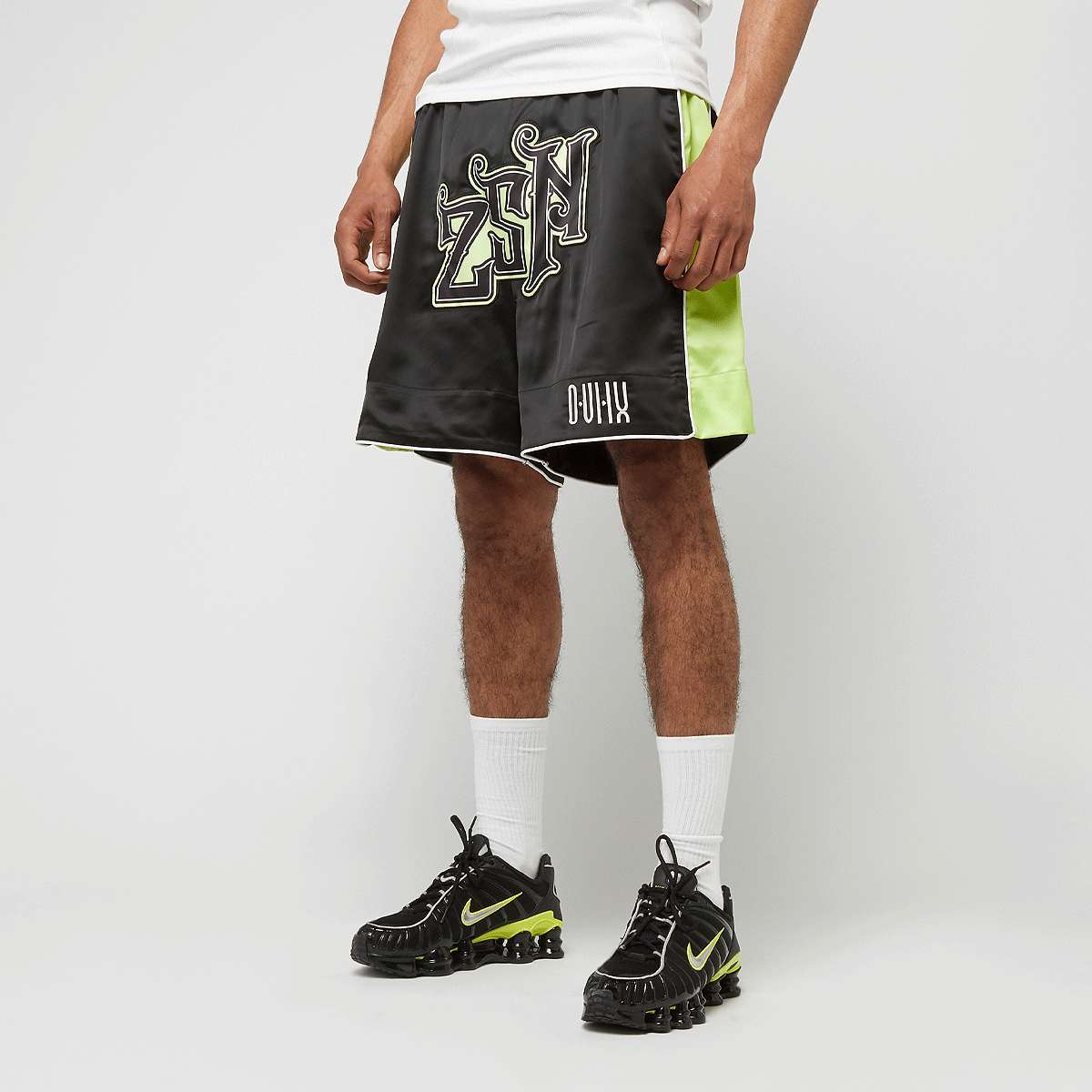 Zəяo si:x nœf ZSN Muay Thai Shorts men Sportshorts zwart Maat XL Kleding